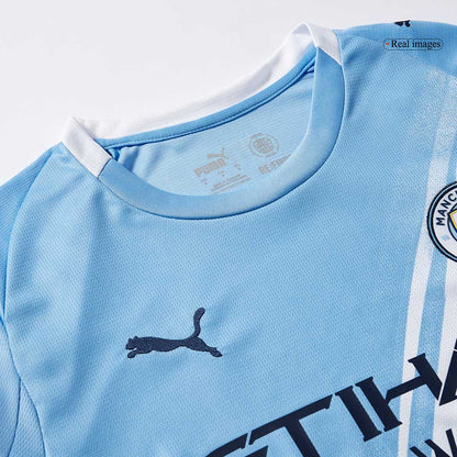 Men's Manchester City 2025/26 Home Long Sleeve Soccer Jersey product view 9