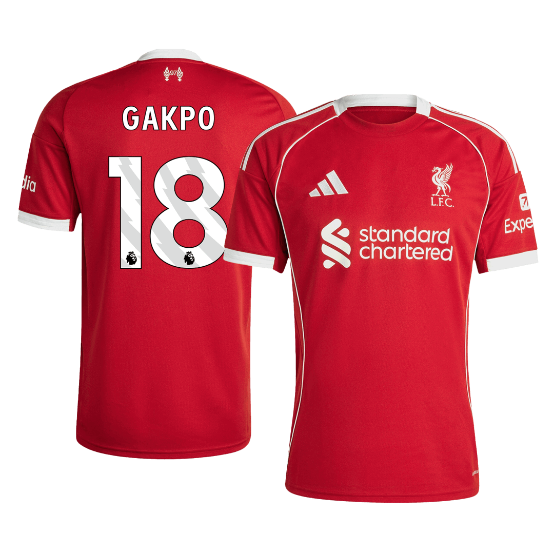 GAKPO #18 Men's Liverpool 2025/26 Home Soccer Jersey product view 1