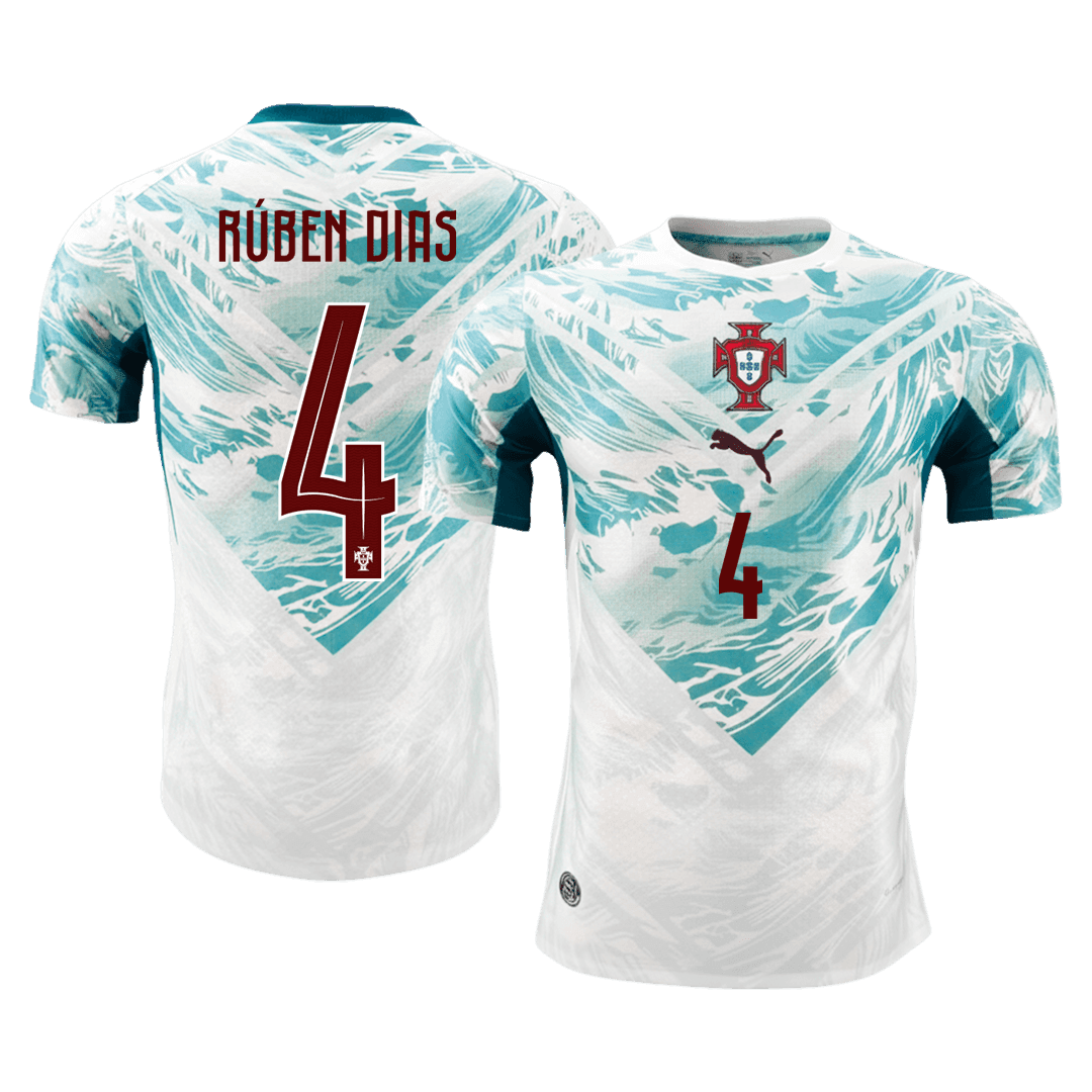RÚBEN DIAS #4 Men's Portugal World Cup 2026 Player Version Away Soccer Jersey - Slim Fit product view 1