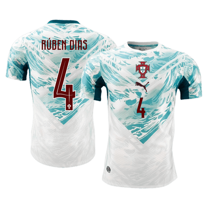 RÚBEN DIAS #4 Men's Portugal World Cup 2026 Player Version Away Soccer Jersey - Slim Fit product view 1