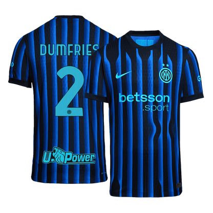DUMFRIES #2 Men's Inter Milan 2025/26 Player Version Home Soccer Jersey - Slim Fit product view 1