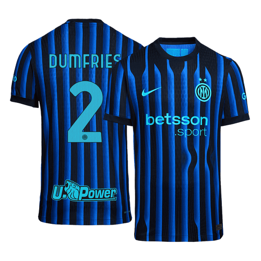 DUMFRIES #2 Men's Inter Milan 2025/26 Player Version Home Soccer Jersey - Slim Fit product view 1