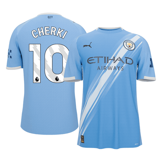 CHERKI #10 Men's Manchester City 2025/26 Home Soccer Jersey Premium product view 1