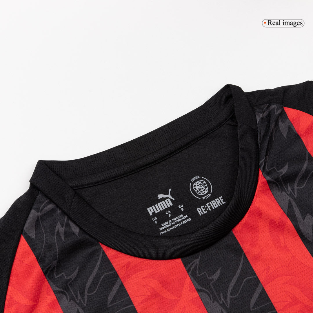 Men's AC Milan 2025/26 Home Long Sleeve Soccer Jersey product view 10