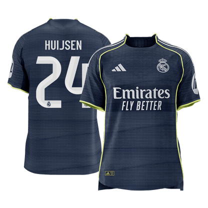 HUIJSEN #24 Men's Real Madrid 2025/26 Player Version Away Soccer Jersey - Slim Fit Premium product view 1