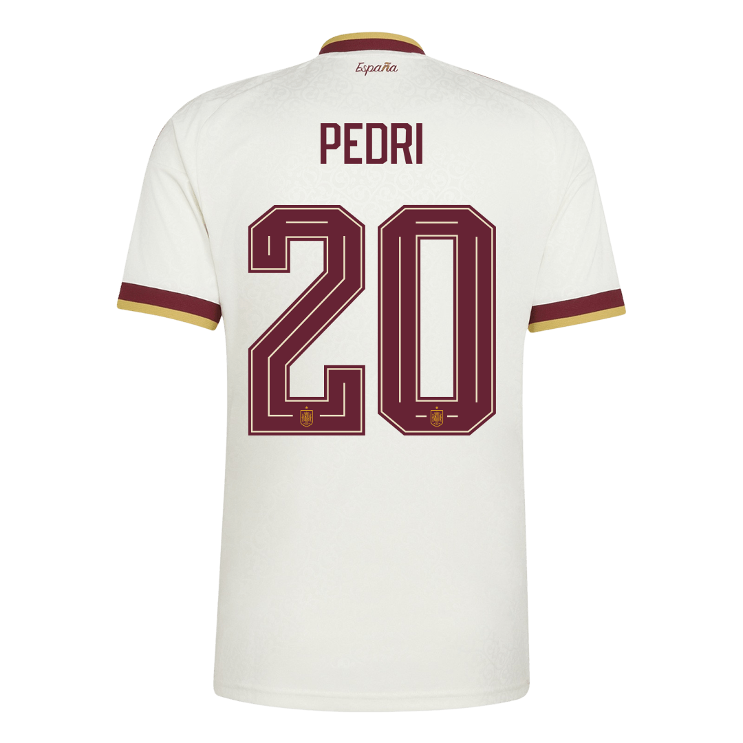 PEDRI #20 Men's Spain World Cup 2026 Away Soccer Jersey product view 3