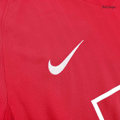 Retro Men's Manchester United 2007/08 Home Long Sleeve Soccer Jersey product view 4
