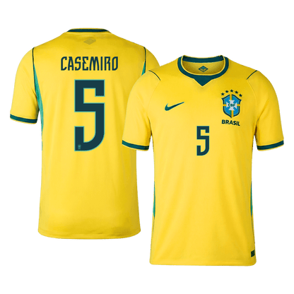 CASEMIRO #5 Men's Brazil World Cup 2026 Home Soccer Jersey Premium product view 1