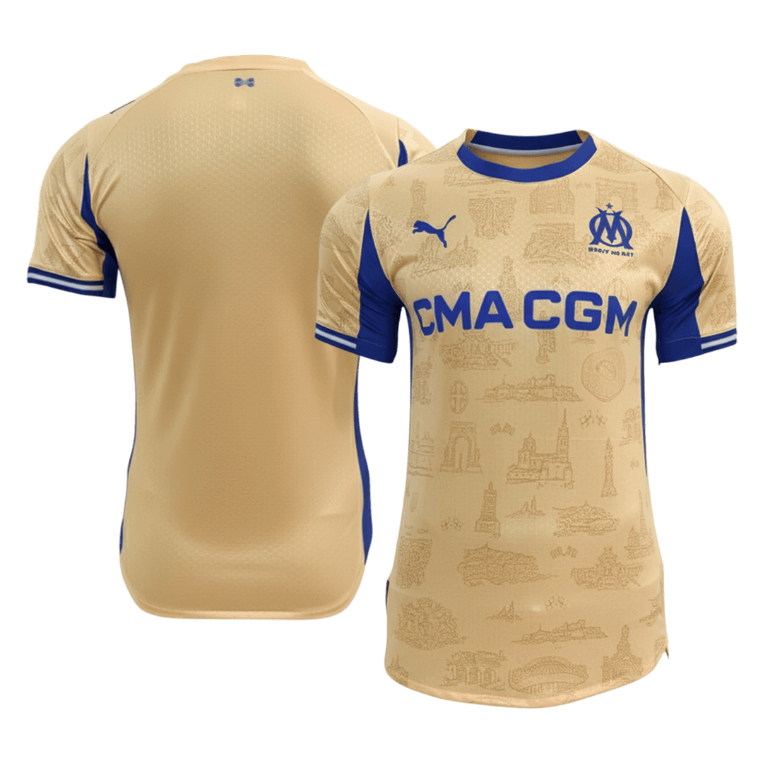 Men's Marseille 2025/26 Player Version Fourth Away Soccer Jersey - Slim Fit product view 10