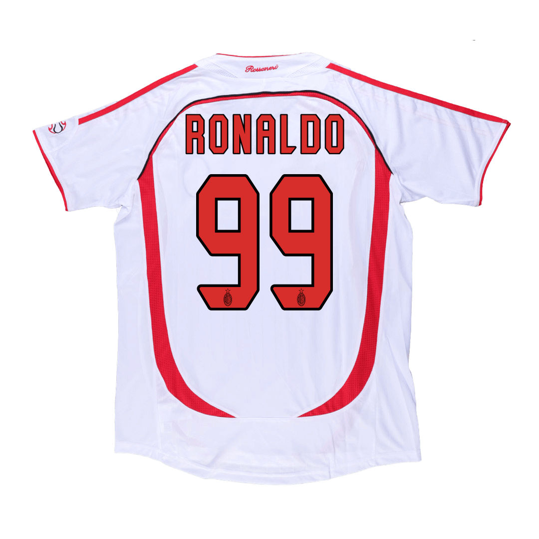 Retro RONALDO #99 Men's AC Milan UCL 2006/07 Away Soccer Jersey product view 1