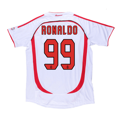 Retro RONALDO #99 Men's AC Milan UCL 2006/07 Away Soccer Jersey product view 1