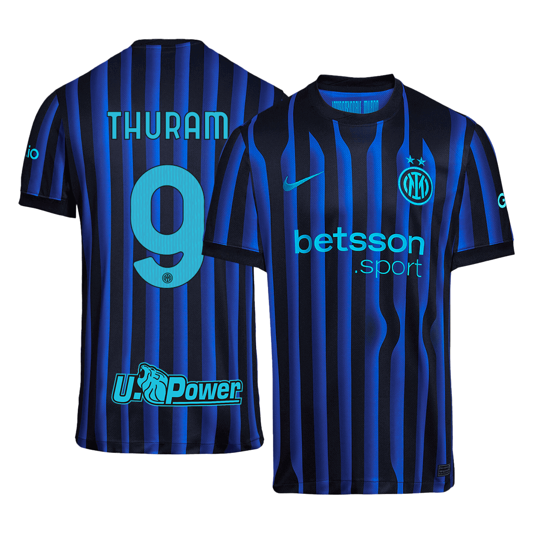 THURAM #9 Men's Inter Milan 2025/26 Home Soccer Jersey product view 1