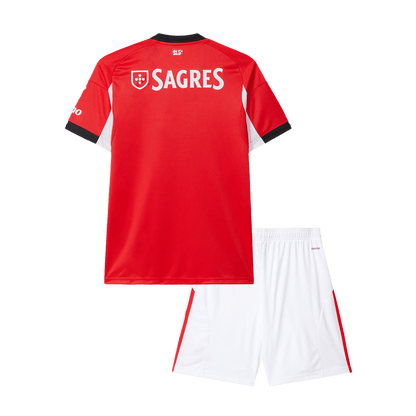 Kid's Benfica 2025/26 Home Soccer Jersey Kit