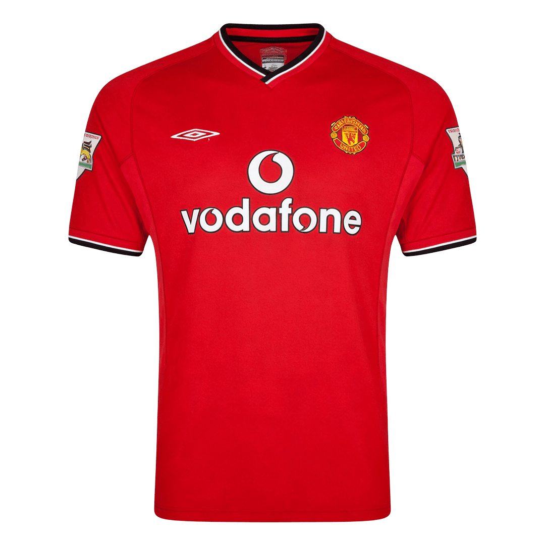 Retro Men's Manchester United 2000/02 Home Soccer Jersey product view 1