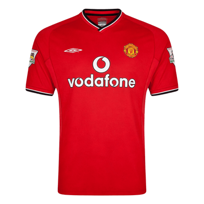 Retro Men's Manchester United 2000/02 Home Soccer Jersey product view 1