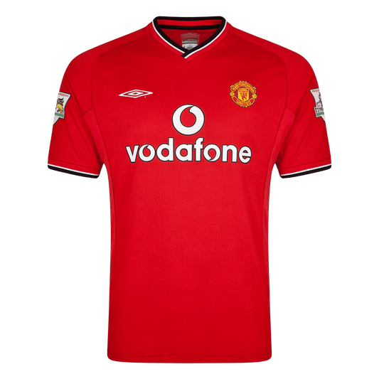 Retro Men's Manchester United 2000/02 Home Soccer Jersey product view 1
