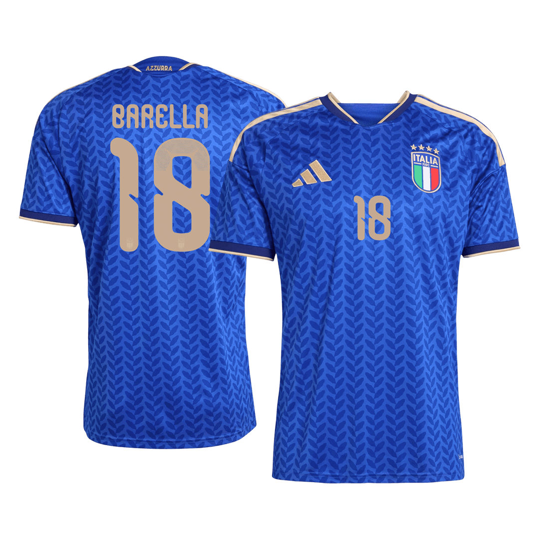 BARELLA #18 Men's Italy World Cup 2026 Home Soccer Jersey Premium product view 1