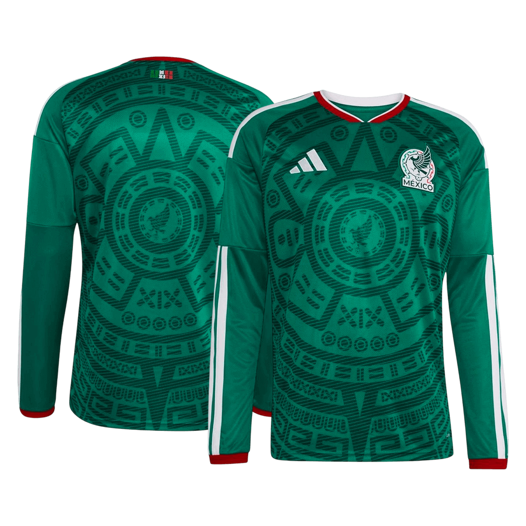 Men's Mexico World Cup 2026 Home Long Sleeve Soccer Jersey product view 8
