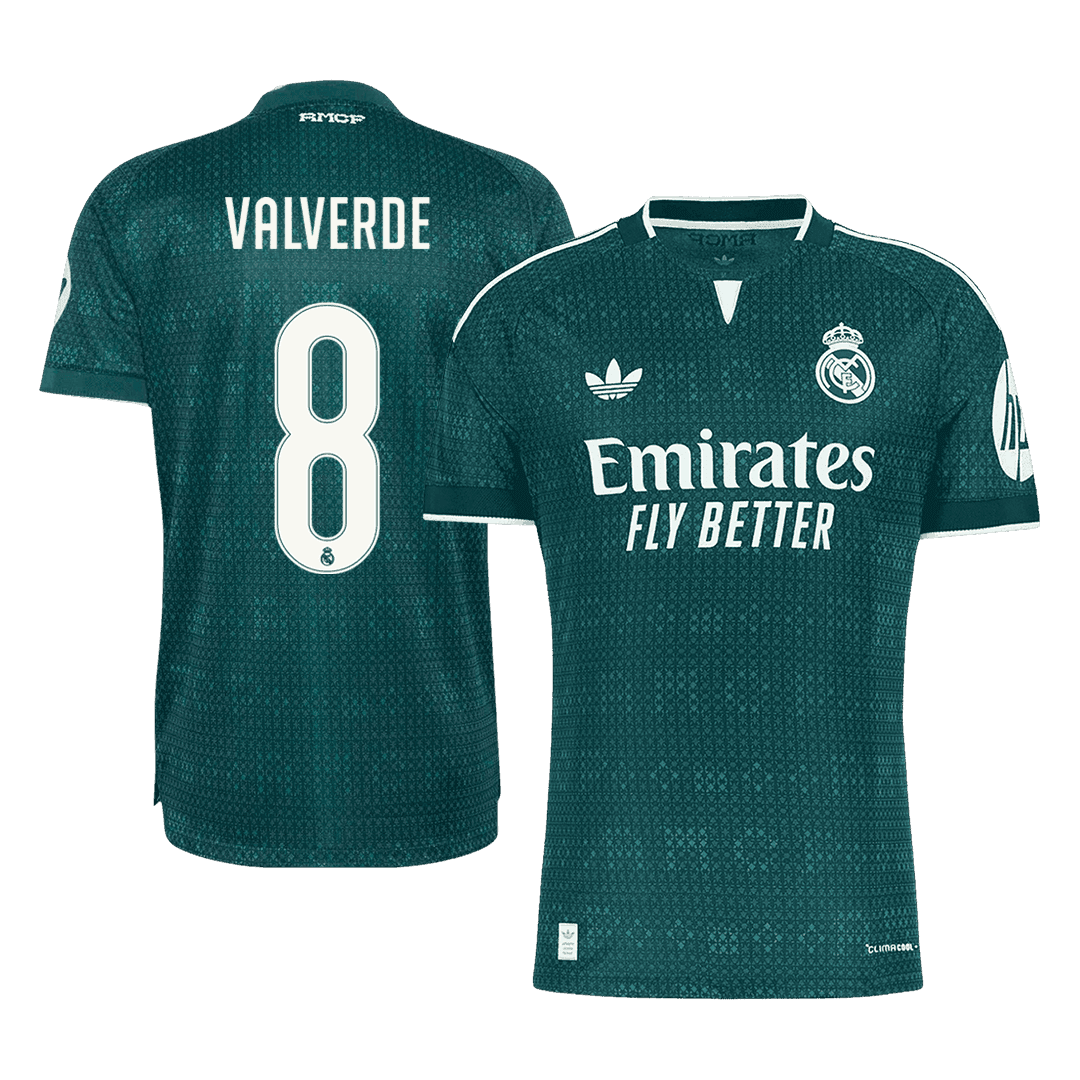 VALVERDE #8 Men's Real Madrid 2026/27 Player Version Away Soccer Jersey product view 1
