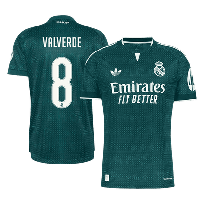 VALVERDE #8 Men's Real Madrid 2026/27 Player Version Away Soccer Jersey product view 1