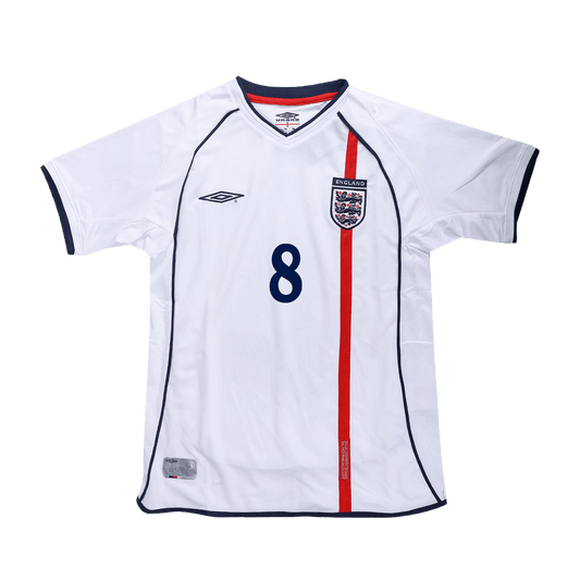 Retro SCHOLES #8 Men's England 2002 Home Soccer Jersey product view 1