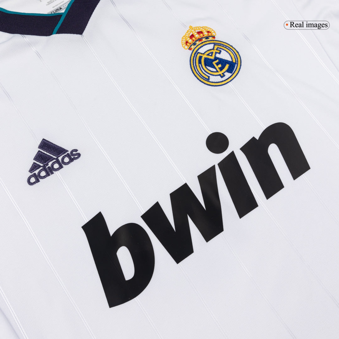 Retro Men's Real Madrid 2012/13 Home Long Sleeve Soccer Jersey product view 4