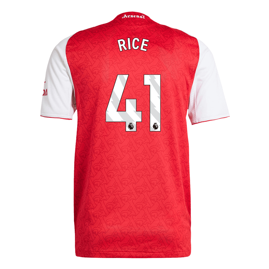 RICE #41 Men's Arsenal 2025/26 Player Version Home Soccer Jersey - Slim Fit product view 12