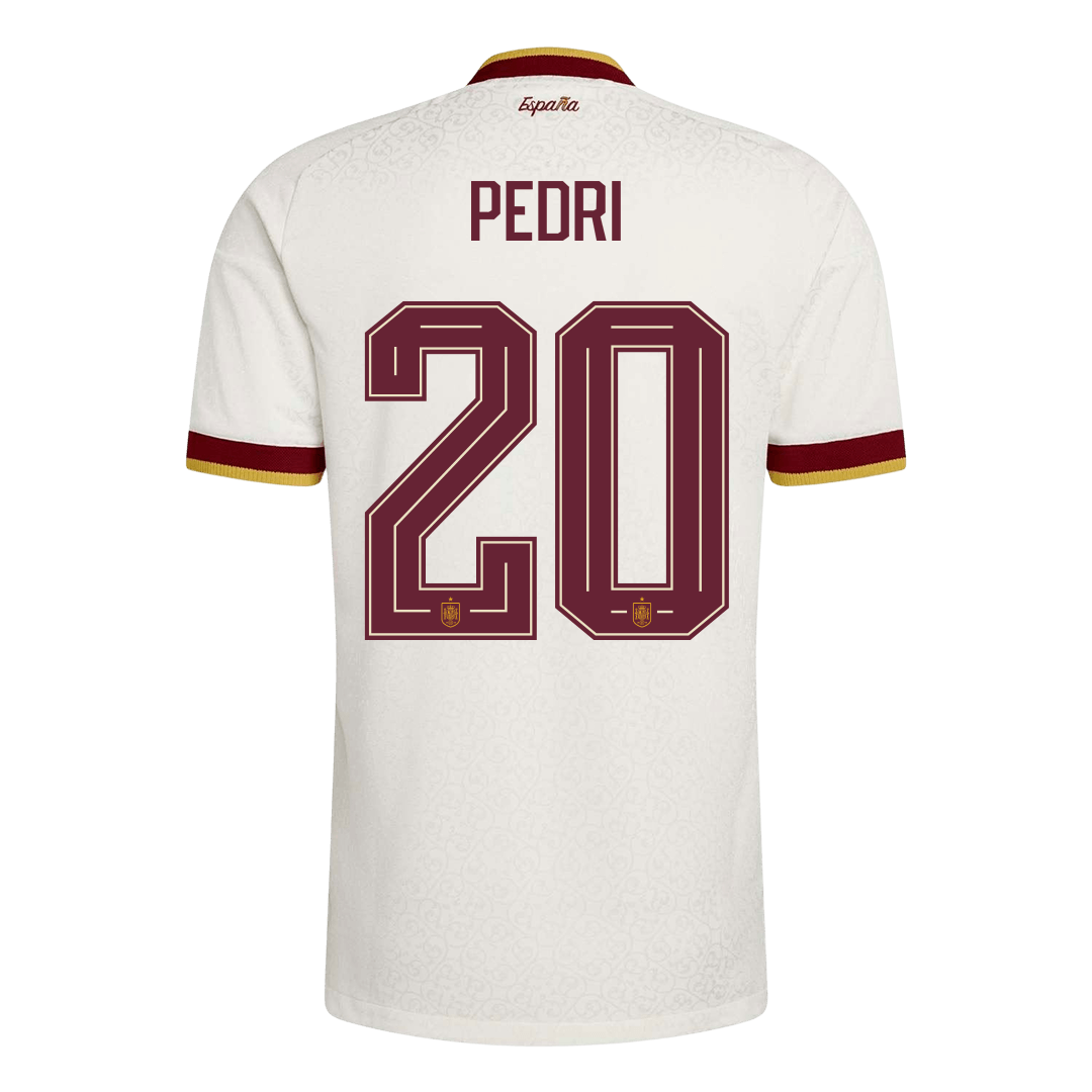 PEDRI #20 Men's Spain World Cup 2026 Player Version Away Soccer Jersey - Slim Fit product view 10