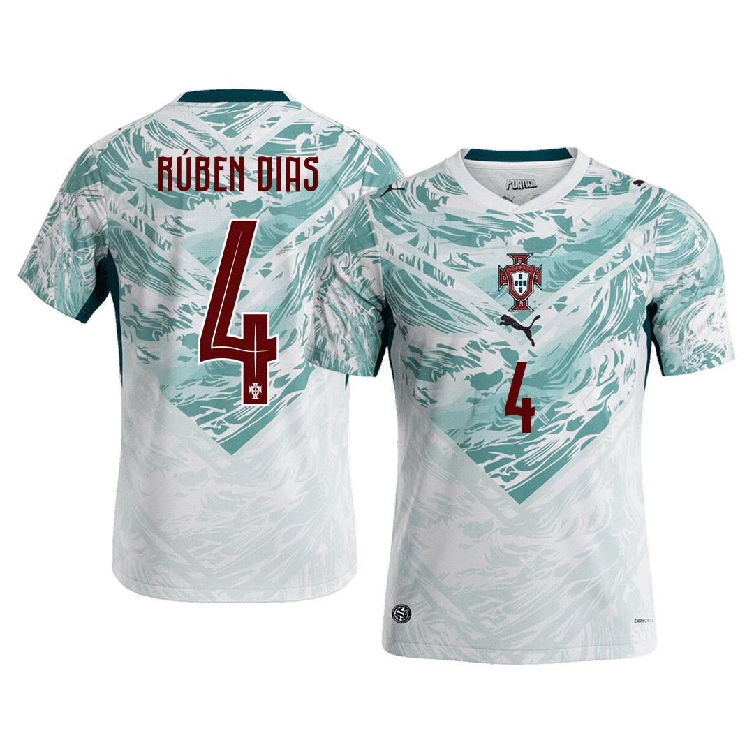 RÚBEN DIAS #4 Men's Portugal World Cup 2026 Away Soccer Jersey product view 1