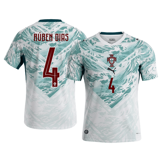 RÚBEN DIAS #4 Men's Portugal World Cup 2026 Away Soccer Jersey product view 1