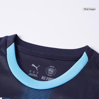 Kid's Marseille 2025/26 Away Soccer Jersey Kit