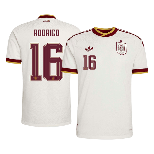 RODRIGO #16 Men's Spain World Cup 2026 Player Version Away Soccer Jersey - Slim Fit product view 1