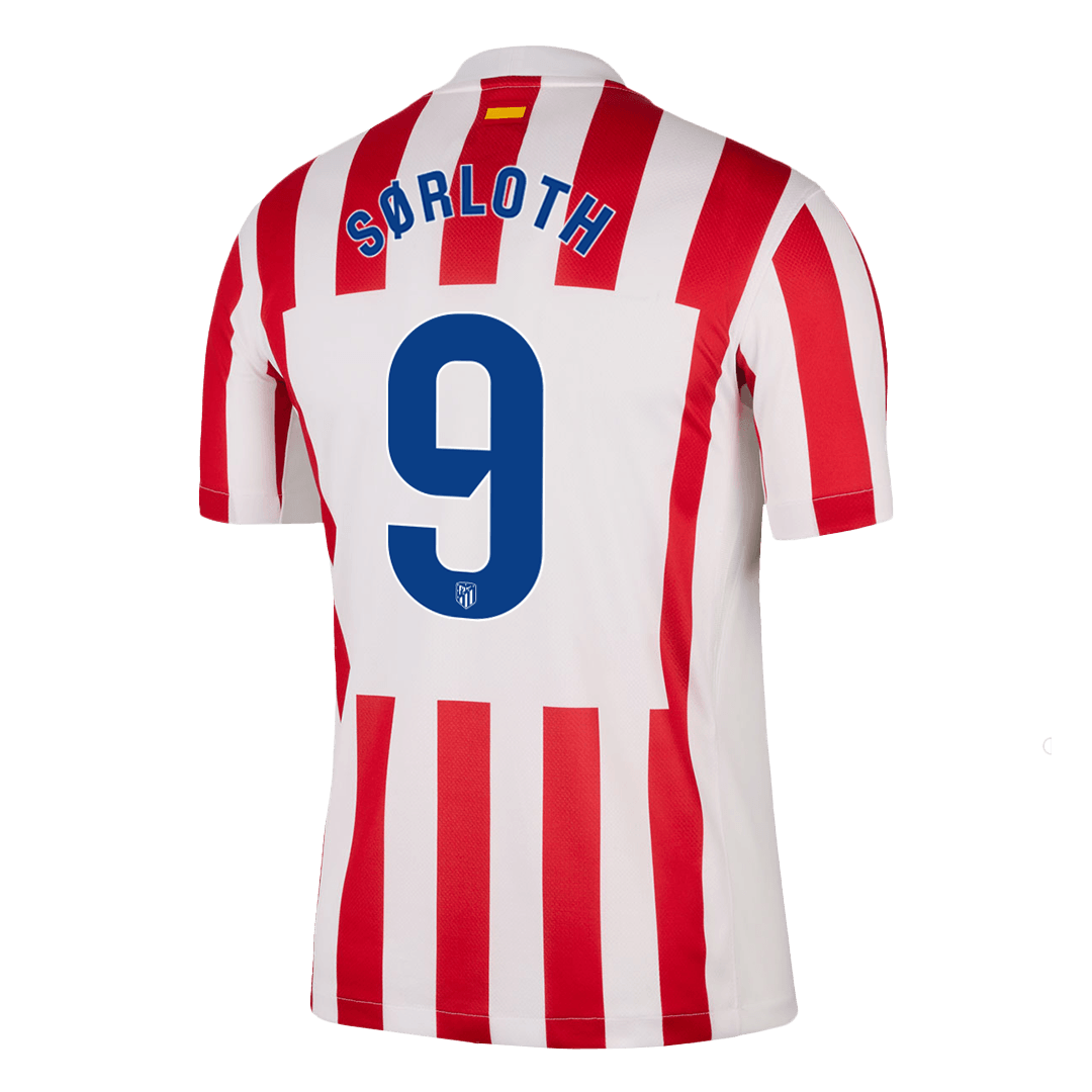 SØRLOTH #9 Men's Atletico Madrid 2025/26 Home Soccer Jersey product view 11