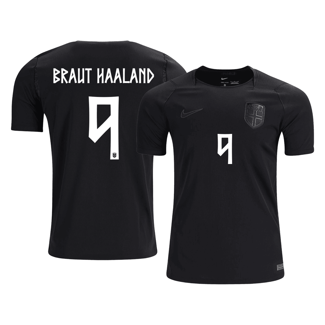 BRAUT HAALAND #9 Men's Norway World Cup 2026 Away Soccer Jersey product view 1