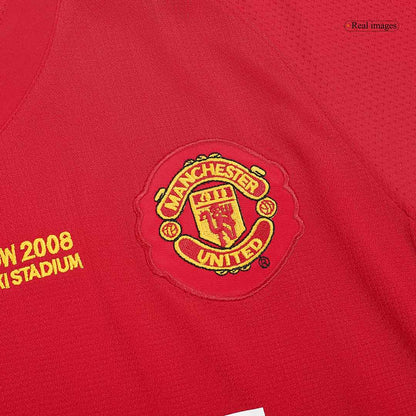 Retro ROONEY #10 Men's Manchester United UCL Final 2007/08 Home Soccer Jersey product view 4