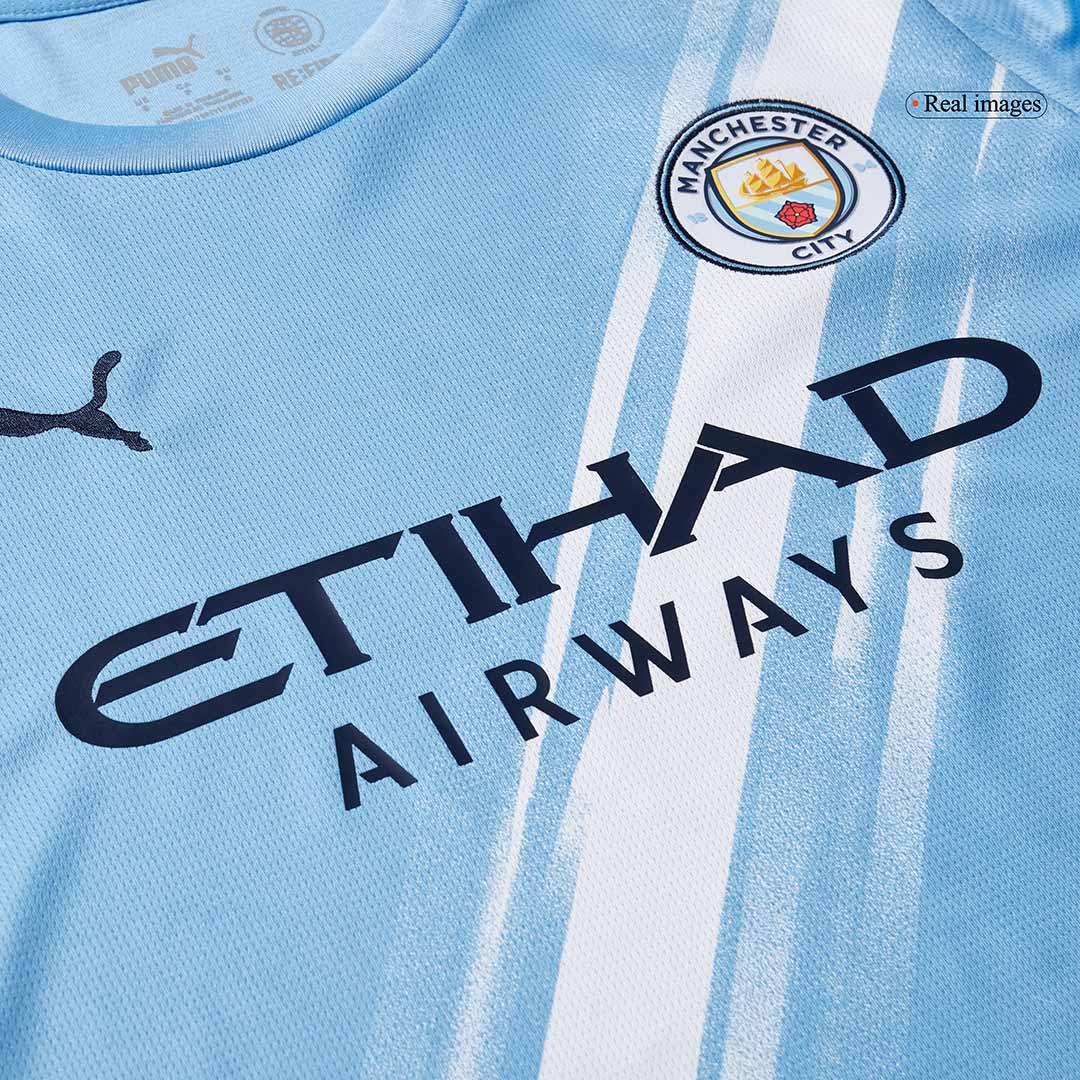 Men's Manchester City 2025/26 Home Long Sleeve Soccer Jersey product view 6