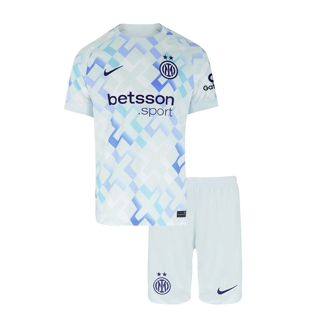 Kid's Inter Milan 2025/26 Away Soccer Jersey Kit