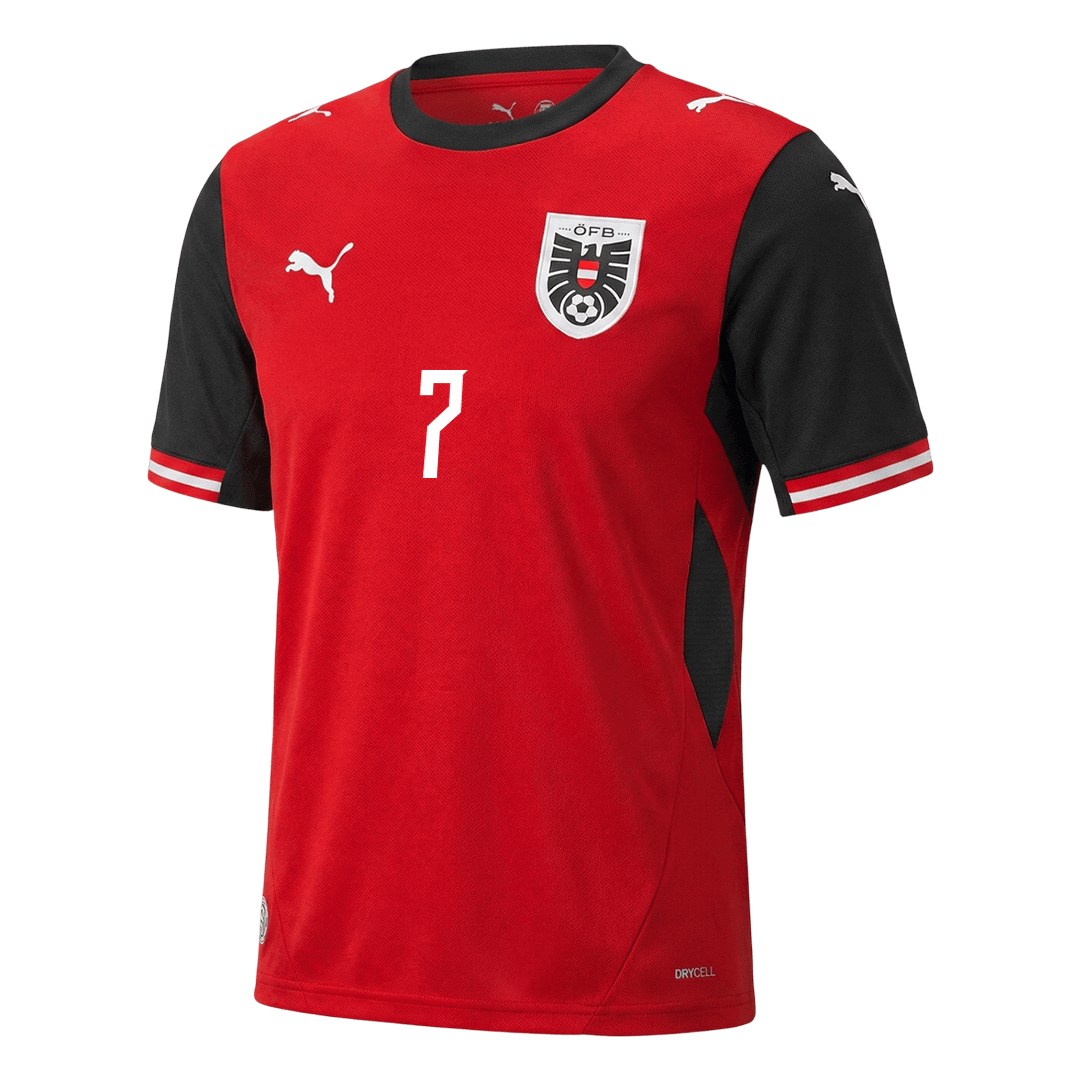ARNAUTOVIC #7 Men's Austria World Cup 2026 Home Soccer Jersey product view 10
