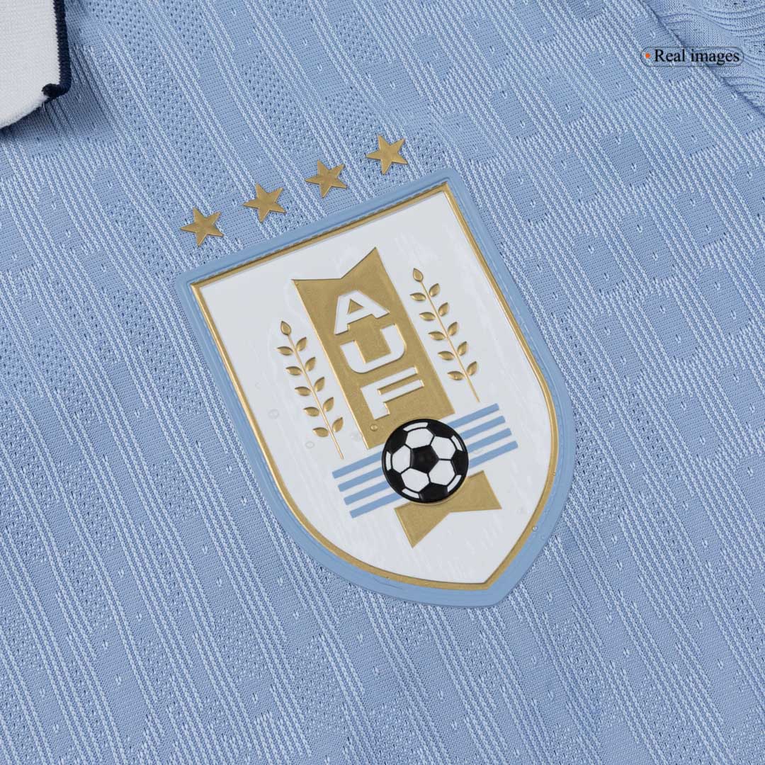 Men's Uruguay World Cup 2026 Player Version Home Soccer Jersey - Slim Fit product view 7