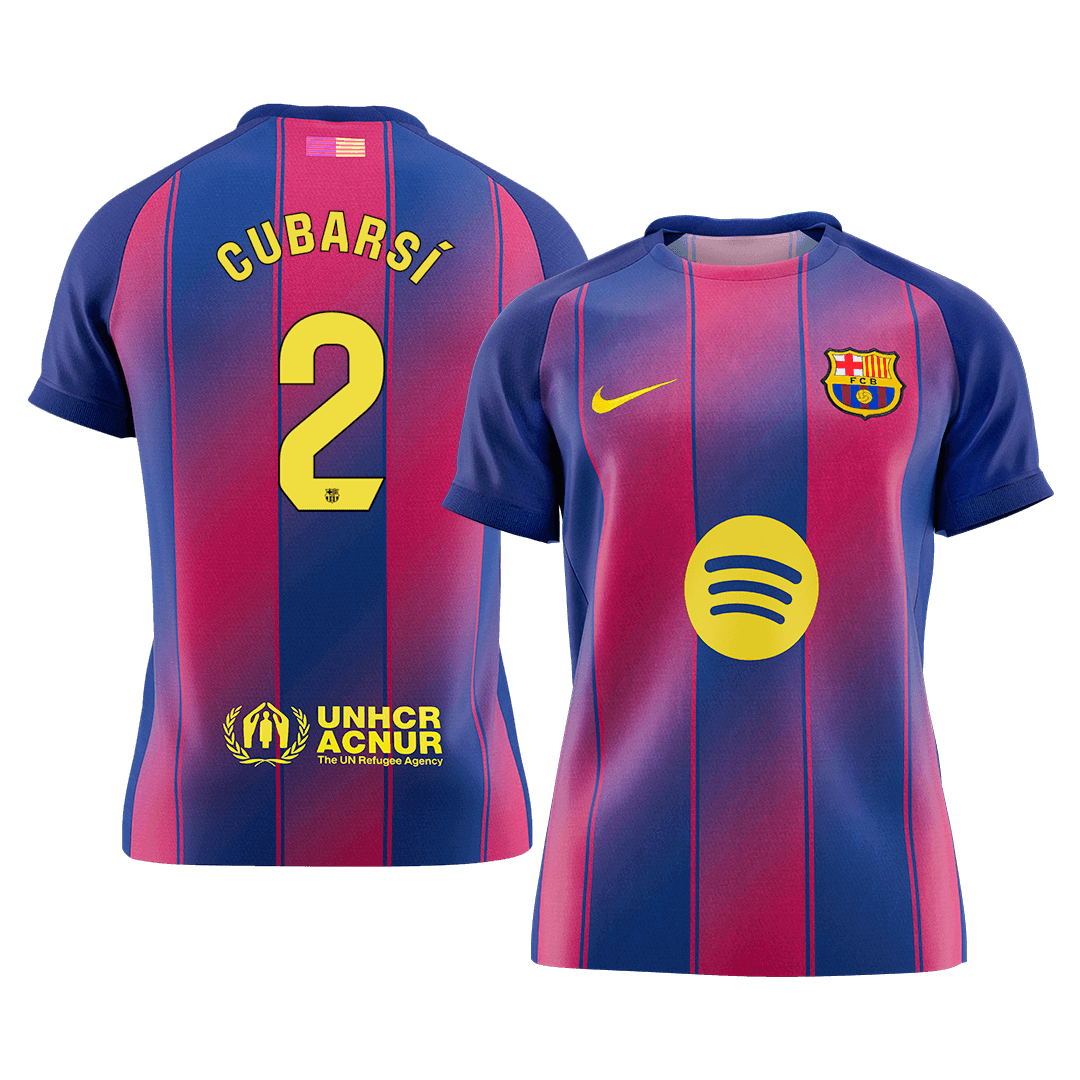 CUBARSÍ #2 Men's Barcelona 2025/26 Home Soccer Jersey Premium product view 1