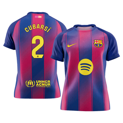 CUBARSÍ #2 Men's Barcelona 2025/26 Home Soccer Jersey Premium product view 1