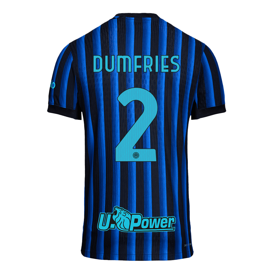 DUMFRIES #2 Men's Inter Milan 2025/26 Player Version Home Soccer Jersey - Slim Fit product view 13