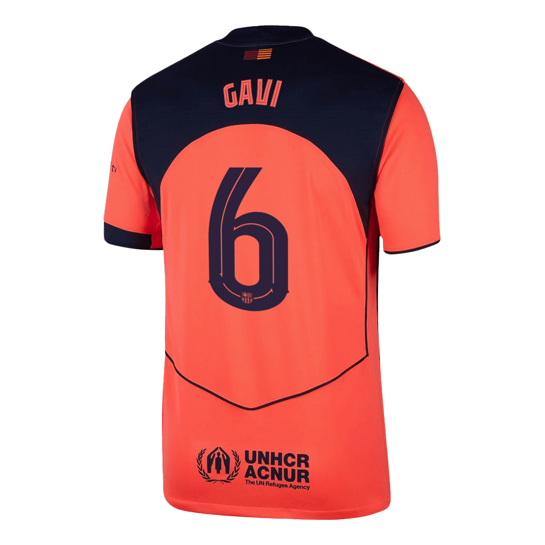 GAVI #6 Men's Barcelona UCL 2025/26 Third Away Soccer Jersey