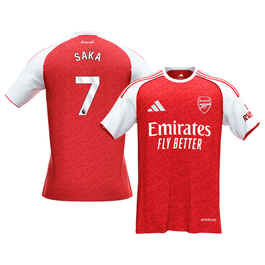 SAKA #7 Men's Arsenal 2025/26 Home Soccer Jersey Premium product view 1