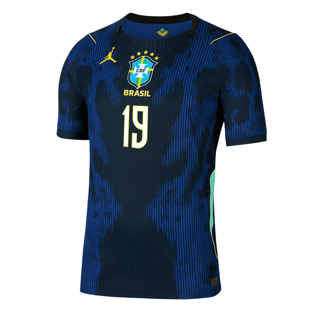 ENDRICK #19 Men's Brazil World Cup 2026 Player Version Away Soccer Jersey - Slim Fit product view 2