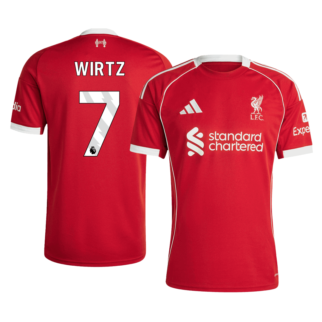 WIRTZ #7 Men's Liverpool 2025/26 Home Soccer Jersey product view 1