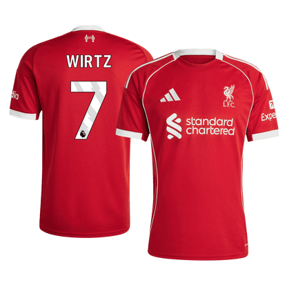 WIRTZ #7 Men's Liverpool 2025/26 Home Soccer Jersey product view 1