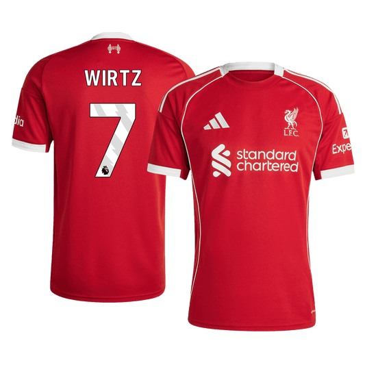 WIRTZ #7 Men's Liverpool 2025/26 Home Soccer Jersey product view 1