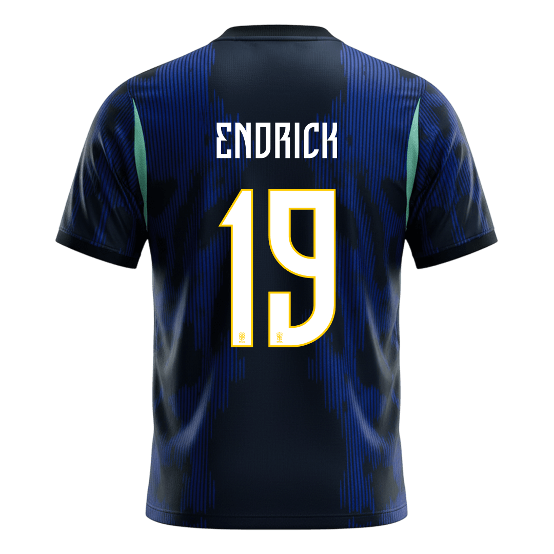 ENDRICK #19 Men's Brazil World Cup 2026 Away Soccer Jersey product view 9