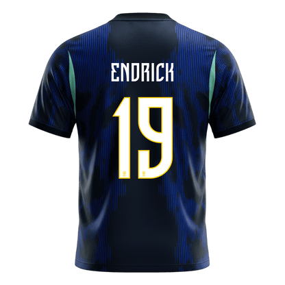 ENDRICK #19 Men's Brazil World Cup 2026 Away Soccer Jersey product view 9